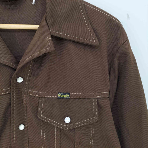 ラングラー Wrangler 70s オープンカラー ウエスタン シャツジャケット メンズ import:L