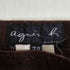 アニエスベー agnes b. PARIS フランス製 ピッグレザー ロングスカート レディース EUR:36