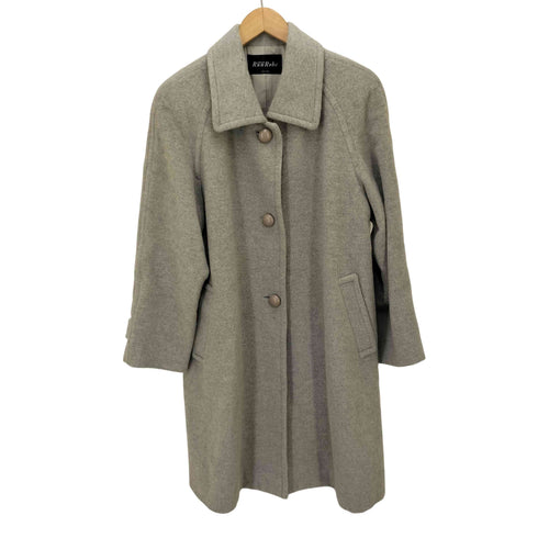 run robe アンゴラ混 ステンカラーコート レディース 9