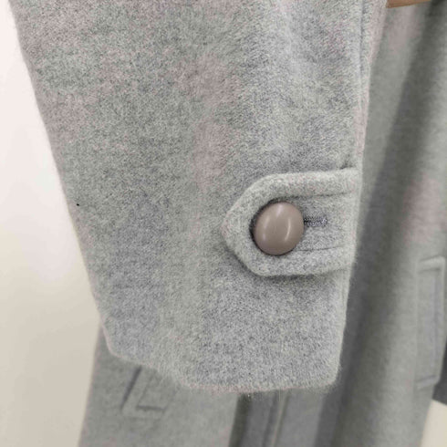 run robe アンゴラ混 ステンカラーコート レディース 9