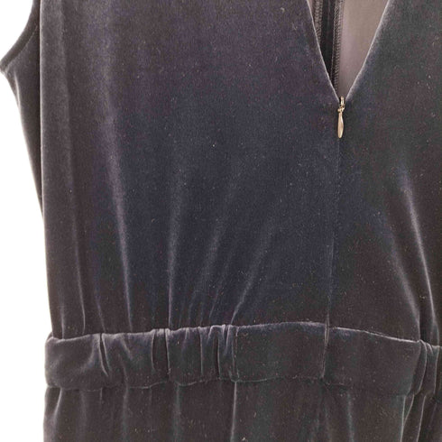 ロクビューティーアンドユースユナイテッドアローズ 6 BEAUTY & YOUTH UNITED ARROWS 24ss ベロア Vネック オールインワン レディース JPN:38