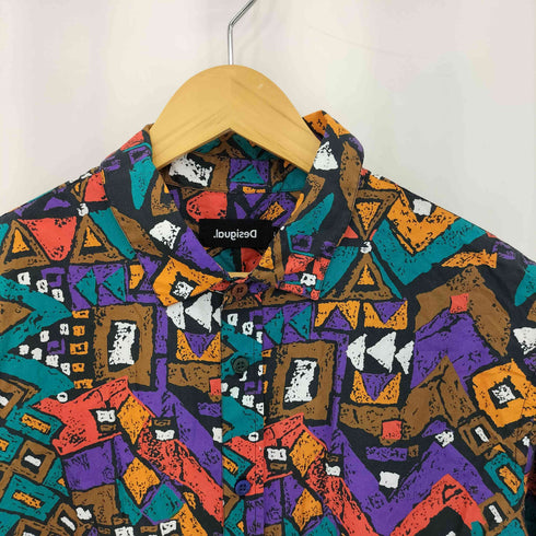 デシグアル Desigual FLORENTINO 総柄デザイン レギュラーカラーシャツ メンズ L