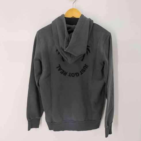 ディーゼル DIESEL S-GIRK-HOOD-B5 ダメージ加工 プルオーバーパーカー メンズ JPN:XS