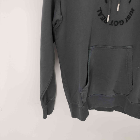 ディーゼル DIESEL S-GIRK-HOOD-B5 ダメージ加工 プルオーバーパーカー メンズ JPN:XS