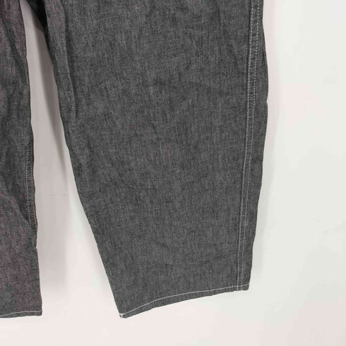 ジュンヤワタナベコムデギャルソンマン JUNYA WATANABE COMME des GARCONS MAN リバーシブルデザイン クロップド シャンブレーパンツ メンズ SS