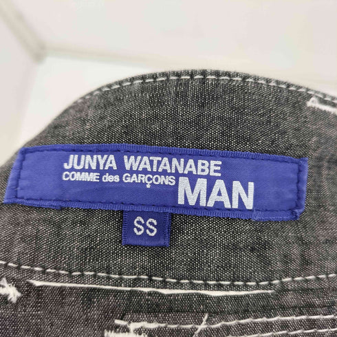 ジュンヤワタナベコムデギャルソンマン JUNYA WATANABE COMME des GARCONS MAN リバーシブルデザイン クロップド シャンブレーパンツ メンズ SS