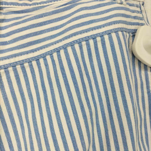 GLORIA VANDERBILT 1タックストライプワイドハーフパンツ レディース 12