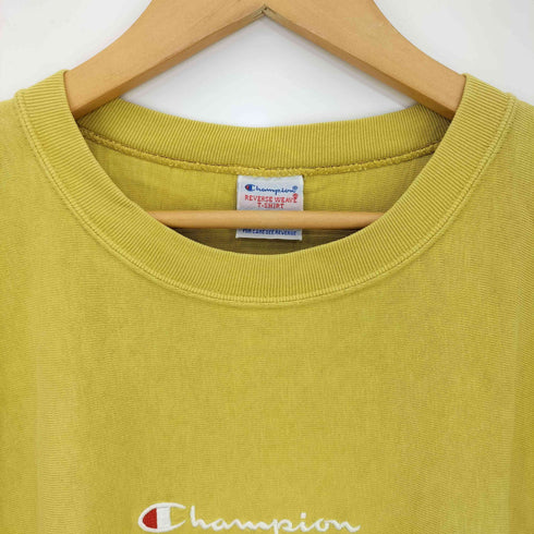チャンピオン Champion 9.4oz スクリプトロゴ刺繍 リバースウィーブ ショートスリーブTシャツ メンズ import:L