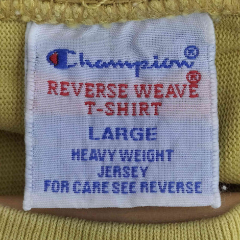 チャンピオン Champion 9.4oz スクリプトロゴ刺繍 リバースウィーブ ショートスリーブTシャツ メンズ import:L
