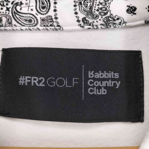 エフアールツー FR2 GOLF バックプリントストレッチポロシャツ メンズ