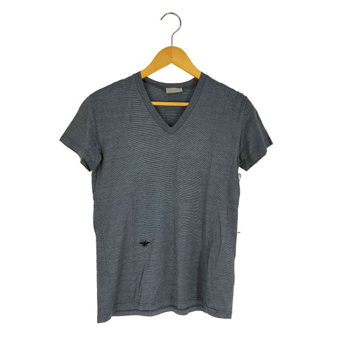 ディオール Dior 蜂刺繍 Vネック Tシャツ メンズ XXS