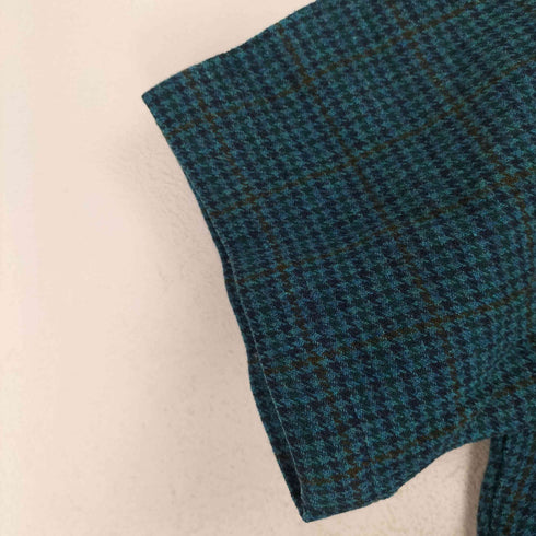 ペンドルトン PENDLETON 70S~ ガンクラブチェックウール半袖ボタンダウンシャツ メンズ L