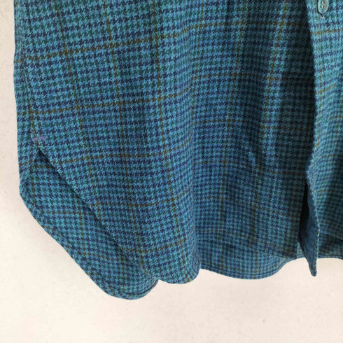 ペンドルトン PENDLETON 70S~ ガンクラブチェックウール半袖ボタンダウンシャツ メンズ L