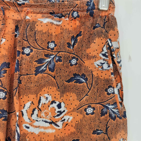 Khadi and Co BESS NIELSEN 総柄 インドコットン イージーワイドパンツ レディース S