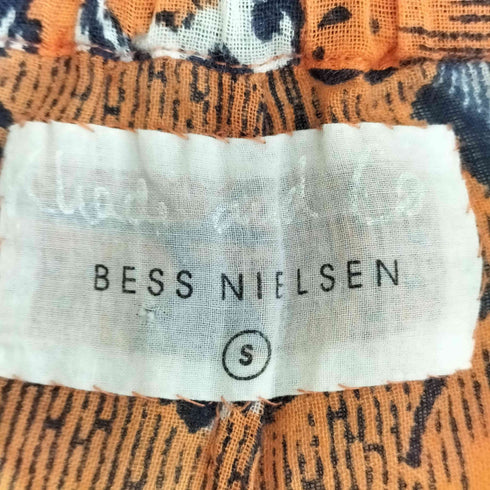Khadi and Co BESS NIELSEN 総柄 インドコットン イージーワイドパンツ レディース S