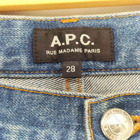 アーペーセー A.P.C. RUE MADAME PARIS ボタンフライデニムパンツ カットオフ メンズ US:28-29