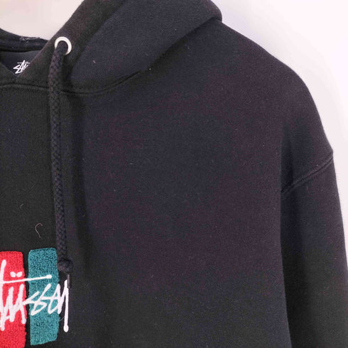 ステューシー Stussy Bars Logo Applique Pullover Hoodie メンズ import:XL