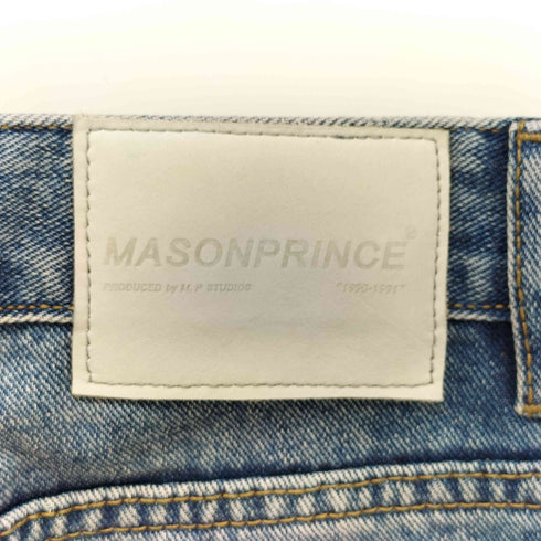 メゾンプリンス mason prince Log Mid Blue テーパードデニムパンツ メンズ JPN:2