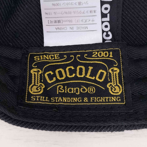 ココロブランド COCOLO BLAND ロゴ刺繍 6パネルキャップ メンズ
