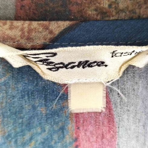 ELEGANCE 総柄 L/S シャツ レディース
