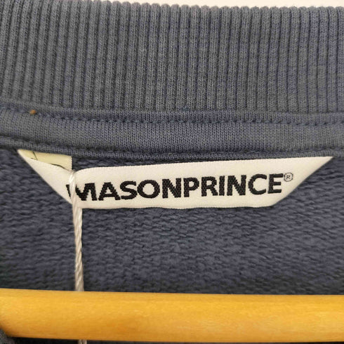 メゾンプリンス mason prince ロゴプリント クルーネックスウェット メンズ