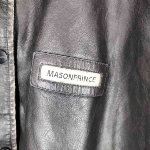 メゾンプリンス mason prince ユーズド加工 スタンドカラー レザージャケット メンズ JPN:1