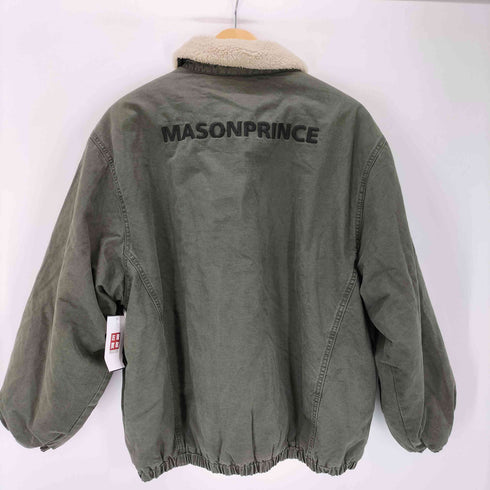 メゾンプリンス mason prince オーバーサイズ フェイクボア バックロゴ ミリタリージャケット メンズ JPN:1