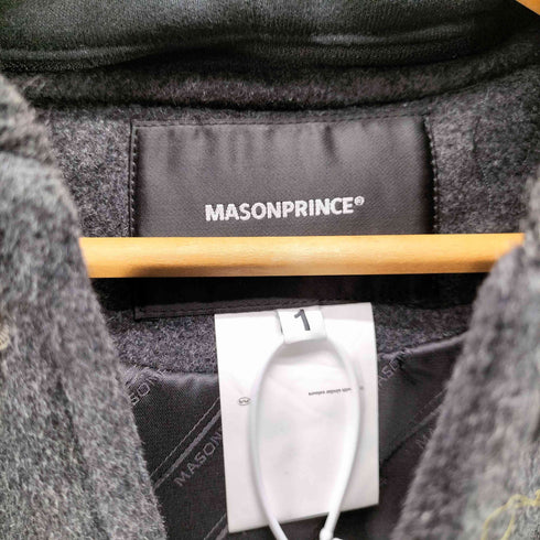 メゾンプリンス mason prince ロゴ刺繍 素材切替 フーデッドブルゾン メンズ JPN:1