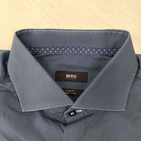 ボスヒューゴボス BOSS HUGO BOSS slim fit easy iron ワイドカラーシャツ メンズ 42