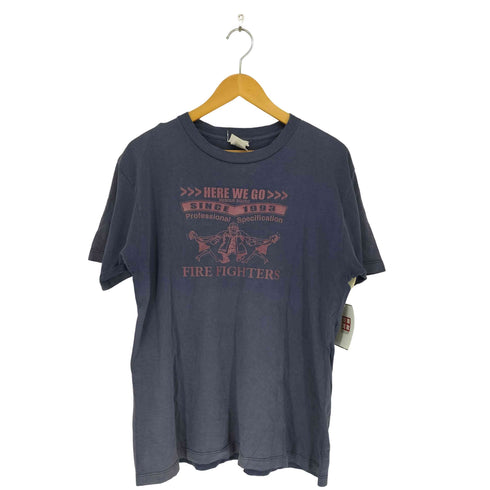 プリントスター printstar 旧タグ FIRE FIGHTERS 両面プリント Tシャツ メンズ