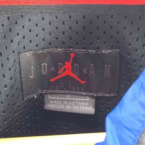 ジョーダンブランド JORDAN BRAND 19AW Wings Windwear マルチカラー ジャンプマン ロゴ ハーフジップ パッカブルフード アノラック ジャケット メンズ import:L