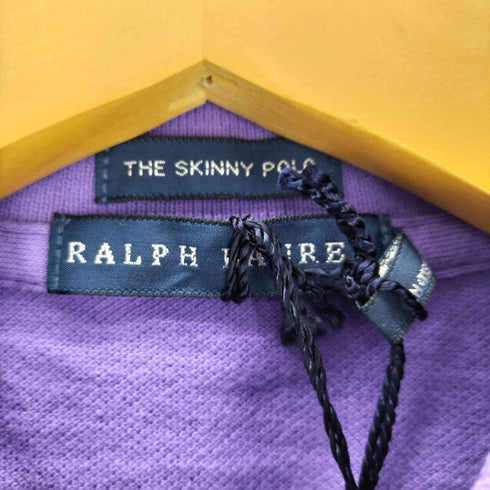 ラルフローレン RALPH LAUREN THE SKINNY POLO ポニー刺繍鹿の子ポロシャツ レディース import:S