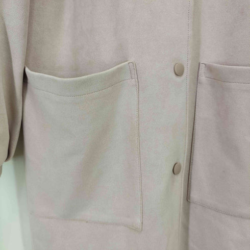 ザラ ZARA フェイクスエードロングコート レディース import:M