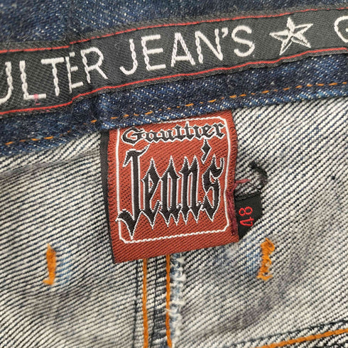 ジャンポールゴルチエ Jean Paul GAULTIER gaultier jeans ポケットデザインジップフライデニムパンツ メンズ 48