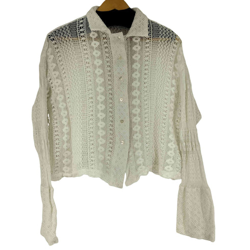 ニコアンド niko and... L/S レースシャツ レディース JPN:L