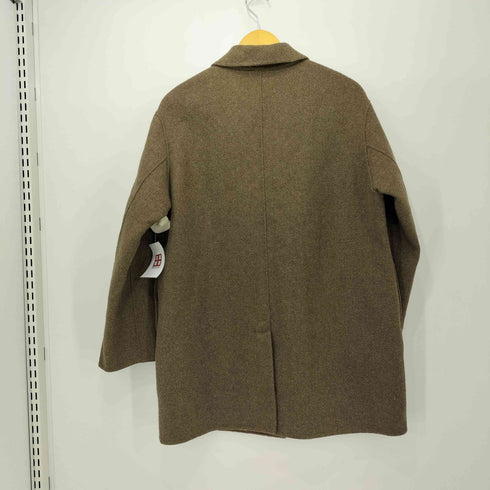 as.style ステンカラー ハンドメイド ウール ミドルコート レディース