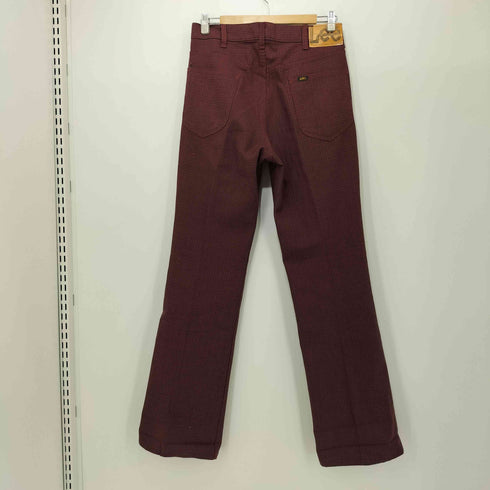リー Lee 70S Hip pocket label ピスマーク USA製 千鳥格子柄 BOOT CUT FLARE パンツ メンズ