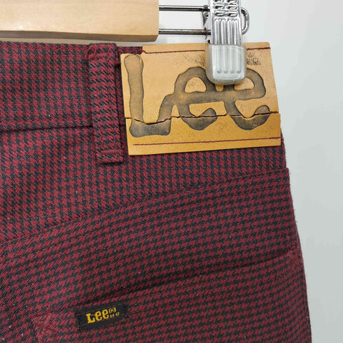 リー Lee 70S Hip pocket label ピスマーク USA製 千鳥格子柄 BOOT CUT FLARE パンツ メンズ