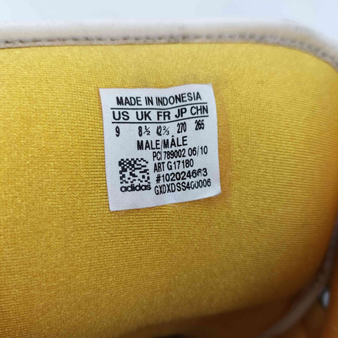 アディダスオリジナルス adidas Originals ×Jeremy Scott JS License Plate ビッグタン ハイカットスニーカー メンズ JPN:27