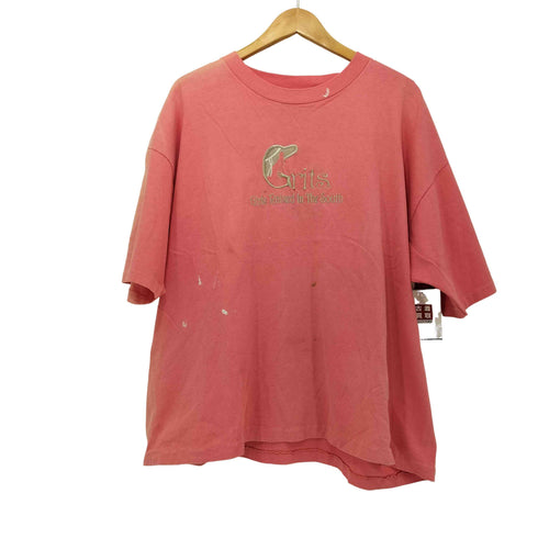 オニータ ONEITA 84-90s Color Wearタグ ロゴ刺繍 シングルステッチ ショートスリーブTシャツ メンズ