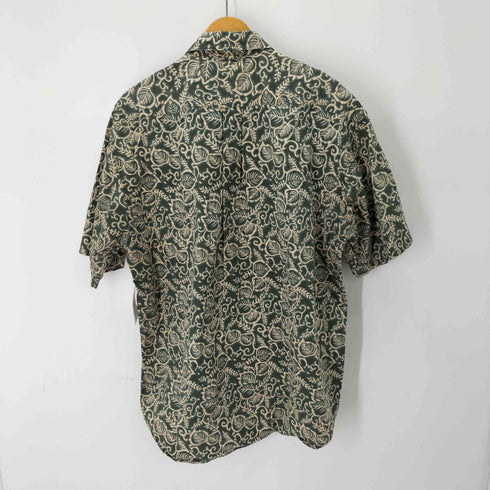 トミーヒルフィガー TOMMY HILFIGER エンブレム刺繍 総柄ボタンダウン半袖シャツ メンズ JPN:L