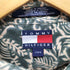 トミーヒルフィガー TOMMY HILFIGER エンブレム刺繍 総柄ボタンダウン半袖シャツ メンズ JPN:L