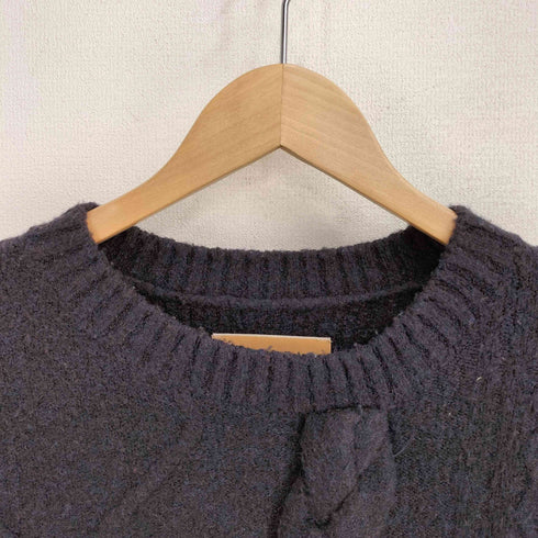 アメリヴィンテージ Ameri VINTAGE 編み込み クルーネックニット レディース