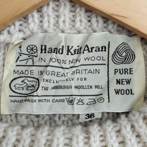HAND KNIT ARAN ラグランスリーブ アランニット メンズ 36