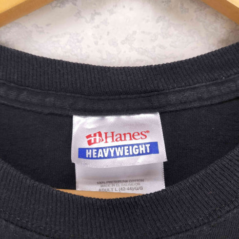 ヘインズ Hanes フロントプリント バンドTシャツ メンズ import:L