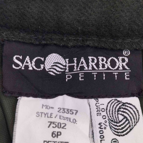 サグハーバー SAG HARBOR 90s 2タック ウールスラックス レディース 6P