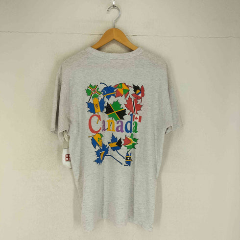 90S シングルステッチ 94 CANADA TORONTO 両面プリント Tシャツ メンズ import:XL