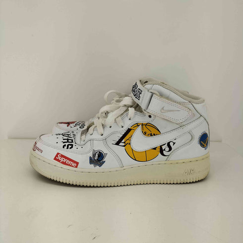 シュプリーム Supreme 17SS Air Force 1 Mid NBA White メンズ JPN:26.5