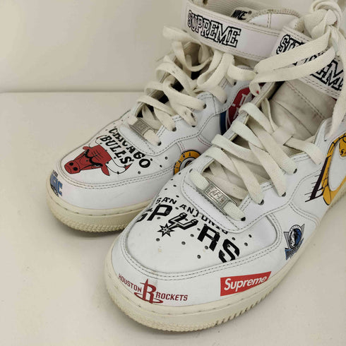 シュプリーム Supreme 17SS Air Force 1 Mid NBA White メンズ JPN:26.5