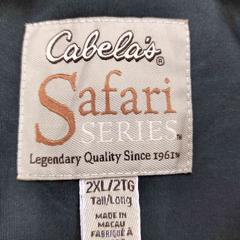 カベラス Cabela's 90S SAFARI SERIES コットン半袖シャツ メンズ 2XL